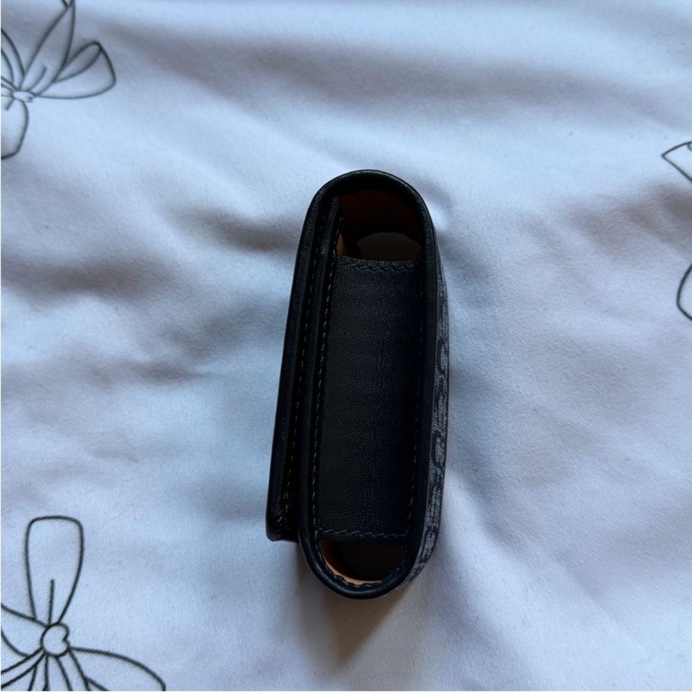 🖤Rare Vintage Coach Lipstick Case with Mirror Black Signature Canvas - Picture 3 of 10